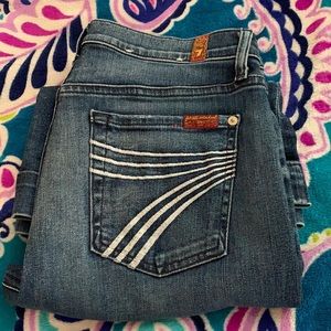 7 For All Mankind dojo jeans size 29 inseam 34